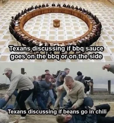 Texans Discussing BBQ Sauce.webp